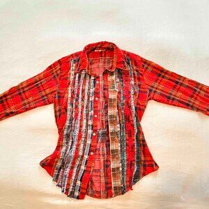 Rebuild by Needles Patchwork Flannel Shirt